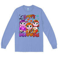 Colony Blue Happy Hallothanksmas unicorns Long Sleeve Tee - NancyCooperArtShop