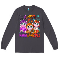 Smoke Happy Hallothanksmas unicorns Long Sleeve Tee - NancyCooperArtShop