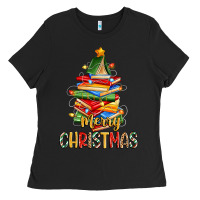 Black book christmas tree merry christmas Ladies Tee - Zillion Design Studio