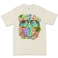 Bone summer vibes with smile face and leopard Premium Tee - texasbilliewilder