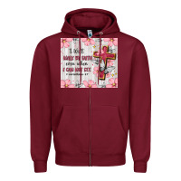 Burgundy christian Zipper Hoodie - MaliasSmallBusiness