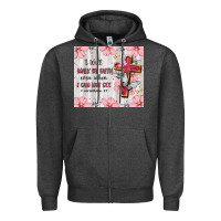 Charcoal Heather christian Zipper Hoodie - MaliasSmallBusiness