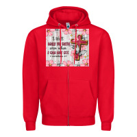 Red christian Zipper Hoodie - MaliasSmallBusiness