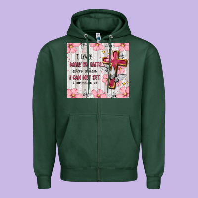 Christian Zipper Hoodie Designed By Maliassmallbusiness