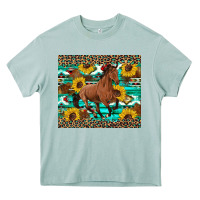 Arona western horse sunflowers Heavy Core Tee - Artiststas