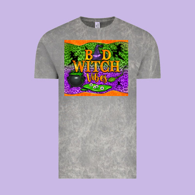 Bad Witch Vibes Tumbler Vintage Tee Designed By Bundleandbundleshop