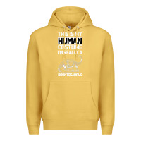 Antique Gold This Is My Human Costume Im Really A Brachiosaurus Premium Hoodie - Bettercallsaul