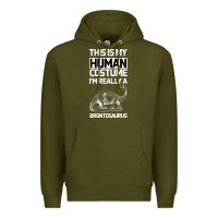 This Is My Human Costume Im Really A Brachiosaurus Premium Hoodie | Teevron