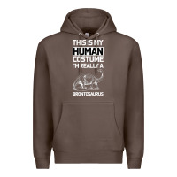 Coffee This Is My Human Costume Im Really A Brachiosaurus Premium Hoodie - Bettercallsaul
