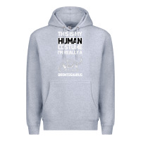 Heather Grey This Is My Human Costume Im Really A Brachiosaurus Premium Hoodie - Bettercallsaul