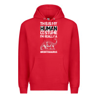 Red This Is My Human Costume Im Really A Brachiosaurus Premium Hoodie - Bettercallsaul