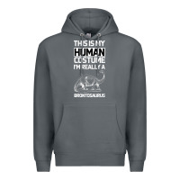 Rock This Is My Human Costume Im Really A Brachiosaurus Premium Hoodie - Bettercallsaul