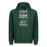 Sports Green This Is My Human Costume Im Really A Brachiosaurus Premium Hoodie - Bettercallsaul