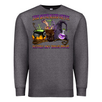 Charcoal Heather this witch needs coffee before any hocus pocus Premium Sweatshirt - BarkalooDesign