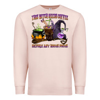 Pale Pink this witch needs coffee before any hocus pocus Premium Sweatshirt - BarkalooDesign