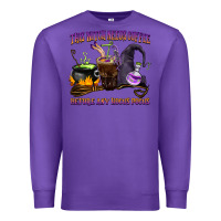 Purple this witch needs coffee before any hocus pocus Premium Sweatshirt - BarkalooDesign