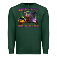 Sports Green this witch needs coffee before any hocus pocus Premium Sweatshirt - BarkalooDesign