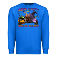 True Royal this witch needs coffee before any hocus pocus Premium Sweatshirt - BarkalooDesign