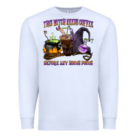 White this witch needs coffee before any hocus pocus Premium Sweatshirt - BarkalooDesign