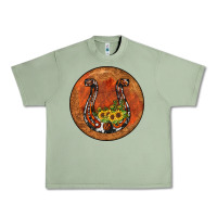 Oil Green horseshoe circle Urban Heavy Tee - JahusDesignShop