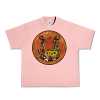 Salmon horseshoe circle Urban Heavy Tee - JahusDesignShop