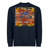 Navy all american girl Heavyweight Sweatshirt - Artiststas