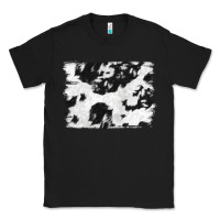 Black black and white cowhide backround Classic Tee - NancyCooperArtShop