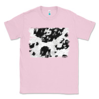 Bubblegum Pink black and white cowhide backround Classic Tee - NancyCooperArtShop
