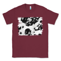 Burgundy black and white cowhide backround Classic Tee - NancyCooperArtShop