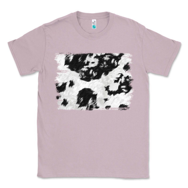 Black And White Cowhide Backround Classic Tee by NancyCooperArtShop | Teevron