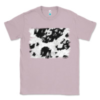 Lilac black and white cowhide backround Classic Tee - NancyCooperArtShop