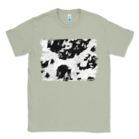 Matcha black and white cowhide backround Classic Tee - NancyCooperArtShop