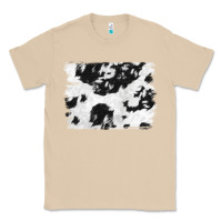 Mushroom black and white cowhide backround Classic Tee - NancyCooperArtShop