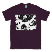 Plum black and white cowhide backround Classic Tee - NancyCooperArtShop