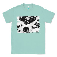 Seafoam black and white cowhide backround Classic Tee - NancyCooperArtShop