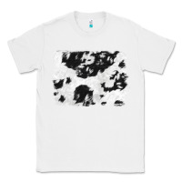 White black and white cowhide backround Classic Tee - NancyCooperArtShop