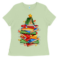 Matcha book christmas tree Ladies Tee - Zillion Design Studio