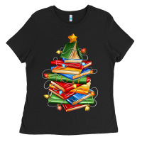 Black book christmas tree Ladies Tee - Zillion Design Studio