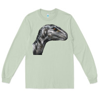Matcha Velociraptor Face Long Sleeve Tee - LillyAllenDesigns
