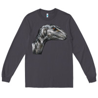 Smoke Velociraptor Face Long Sleeve Tee - LillyAllenDesigns