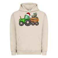 Christmas Tractor Urban Hoodie | Teevron