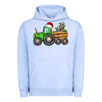 Pigment Grape Ice christmas tractor Urban Hoodie - CowGirlArtShop