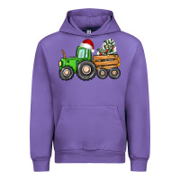 Tulip christmas tractor Urban Hoodie - CowGirlArtShop