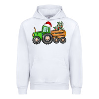 White christmas tractor Urban Hoodie - CowGirlArtShop