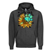 Charcoal Heather life is better with dogs Zipper Hoodie - NancyCooperArtShop