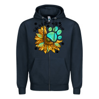 Navy life is better with dogs Zipper Hoodie - NancyCooperArtShop
