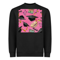Black pink glitter graduation seamless pattern Heavyweight Sweatshirt - BundleAndBundleShop