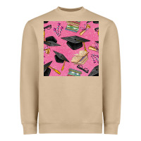 Mushroom pink glitter graduation seamless pattern Heavyweight Sweatshirt - BundleAndBundleShop
