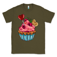 Army Green valentines day cupcake Classic Tee - AdoDesignShop
