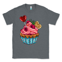 Charcoal Heather valentines day cupcake Classic Tee - AdoDesignShop